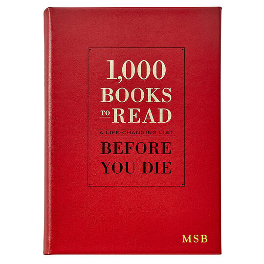 1,000 Books To Read Before You Die Personalized Leather Book
